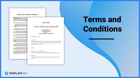 Terms And Conditions .
